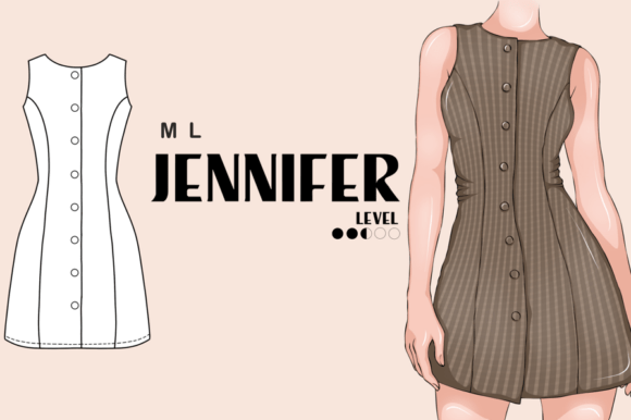 Download Jennifer Dress Women Pattern PDF M L - Pdf Collection