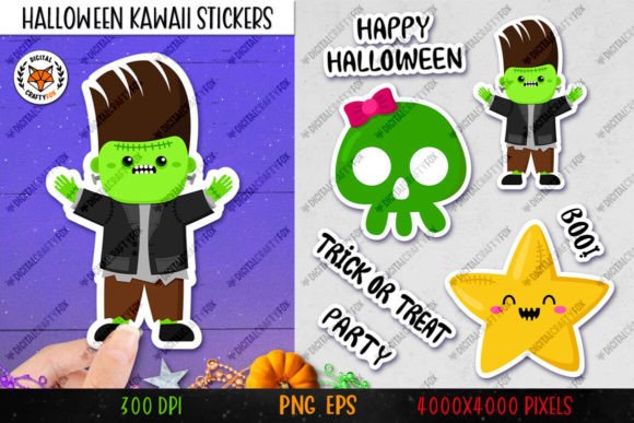 Download Printable Halloween Stickers PNG - Stickers Collection