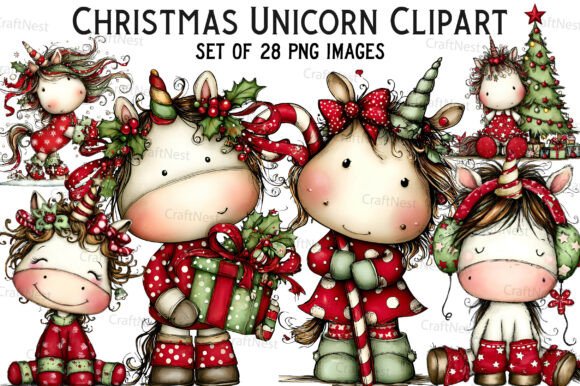 Download Christmas Unicorn Clipart - Unicorn clipart Collection