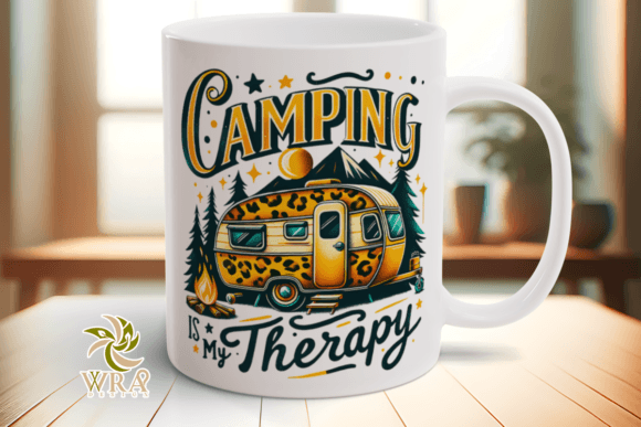 Download Leopard RV Caravan Mug Design Png File - Mug design Collection
