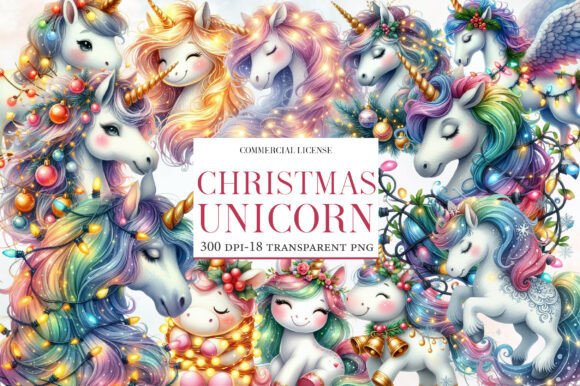 Download Christmas Unicorn Clipart - Unicorn clipart Collection
