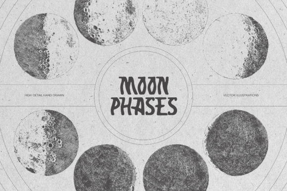 Download Sketches of the Moon Phases - Premium Resources
