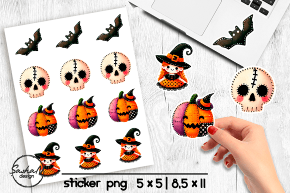 Download Cute Halloween Witch Stickers - Stickers Collection