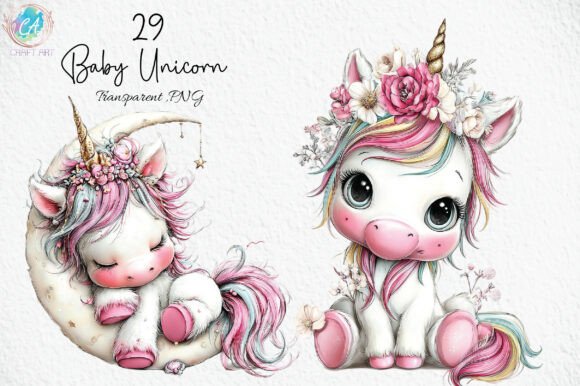 Download Baby Unicorn Clipart PNG - Unicorn clipart Collection
