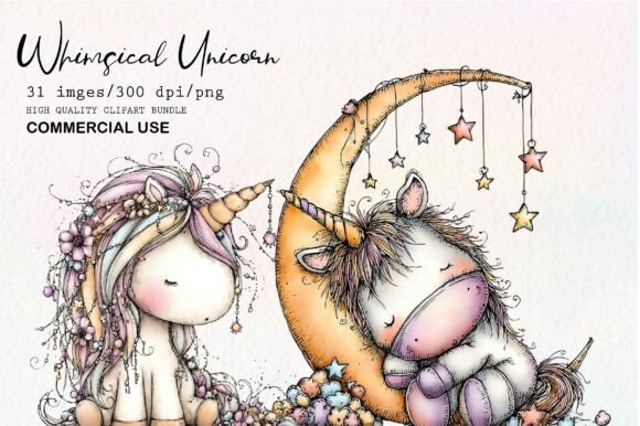 Download Whimsical Unicorn Clipart - Unicorn clipart Collection